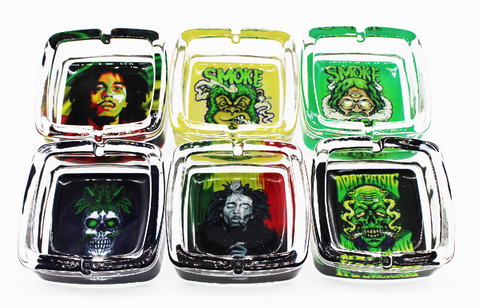 ASSORTED DESIGN ASHTRAY | 6CT