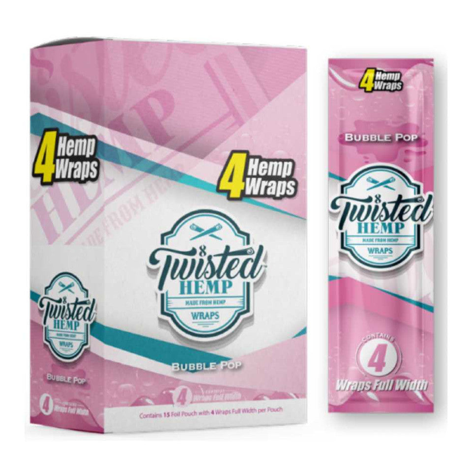 TWISTED HEMP | 15 POUCHES OF 4 WRAPS