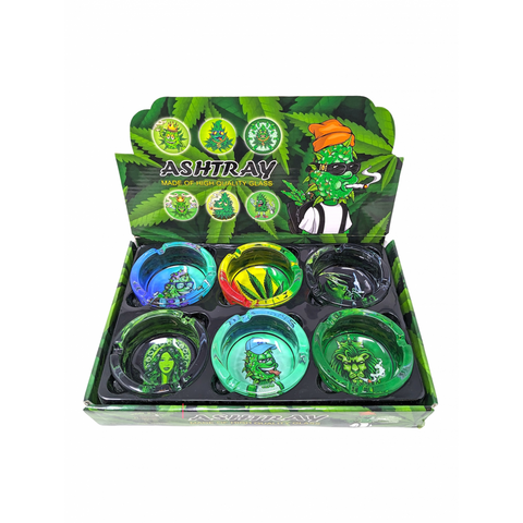 ASSORTED DESIGN ASHTRAY | 6CT