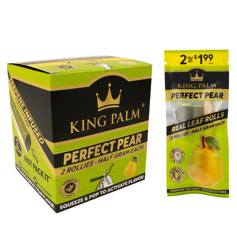 KING PALM 2 ROLLS | HOLDS HALF GRAM EACH