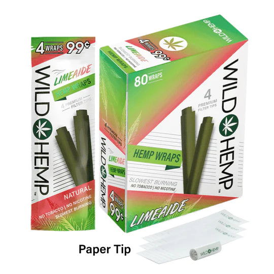 WILD HEMP WRAPS | 80 WRAPS | 4 WRAPS - 99CENTS