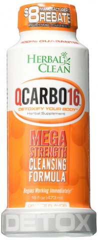 HERBAL CLEAN | QCARBO16 | DETOXIFY YOUR BODY | 16FL OZ